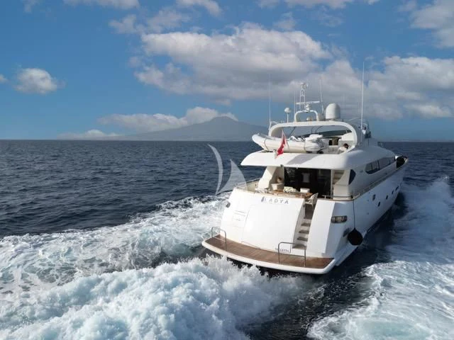 a boat on the water aboard LADY A Yacht for Charter
