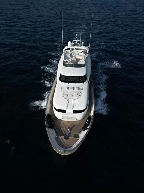 a boat on the water aboard LADY A Yacht for Charter