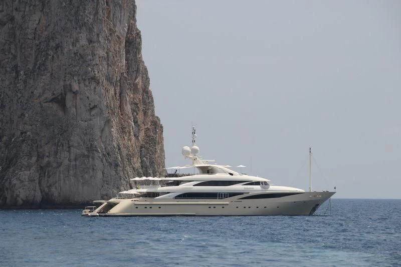 a boat in the water aboard KOLAHA Yacht for Sale