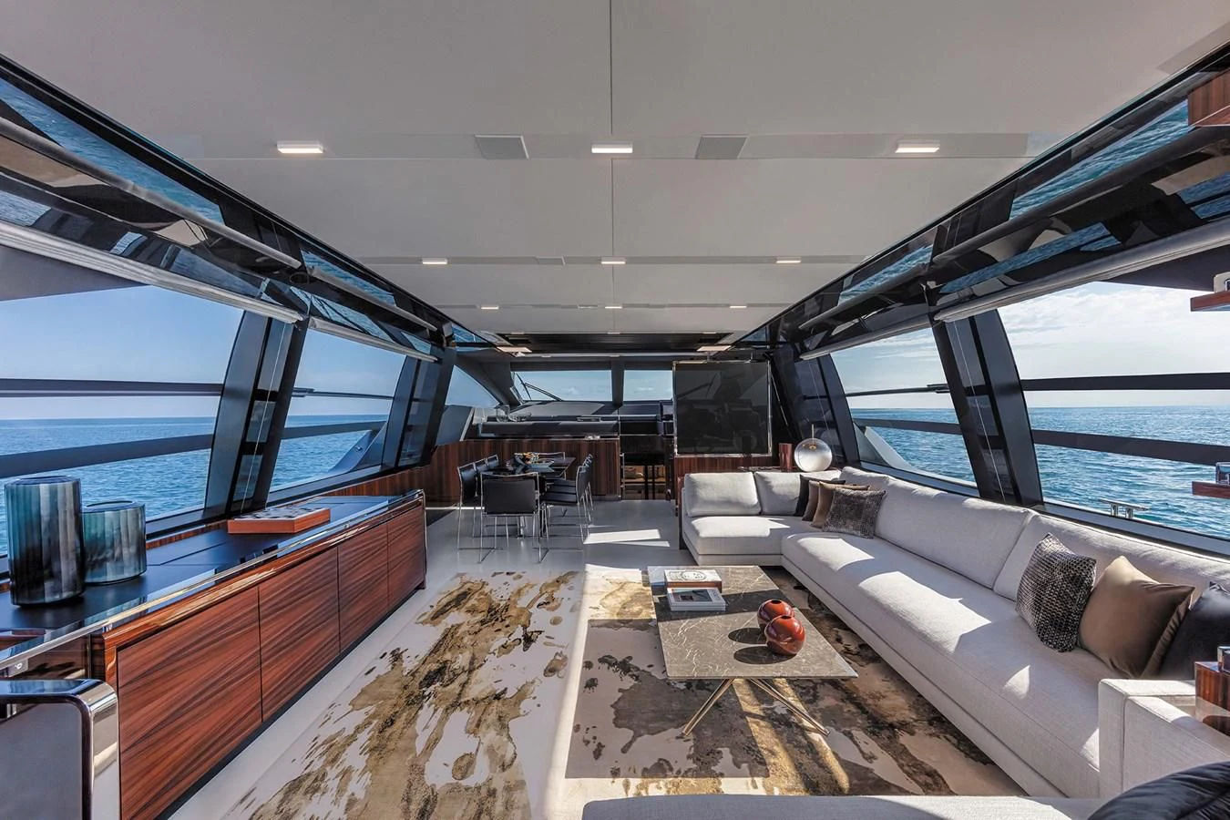 inside of a boat aboard LISOLO Yacht for Sale
