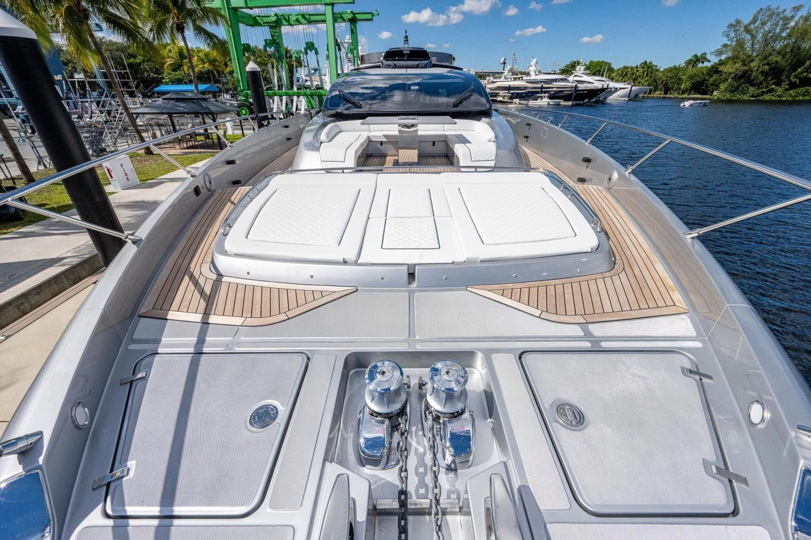 the cockpit of a plane aboard LISOLO Yacht for Sale