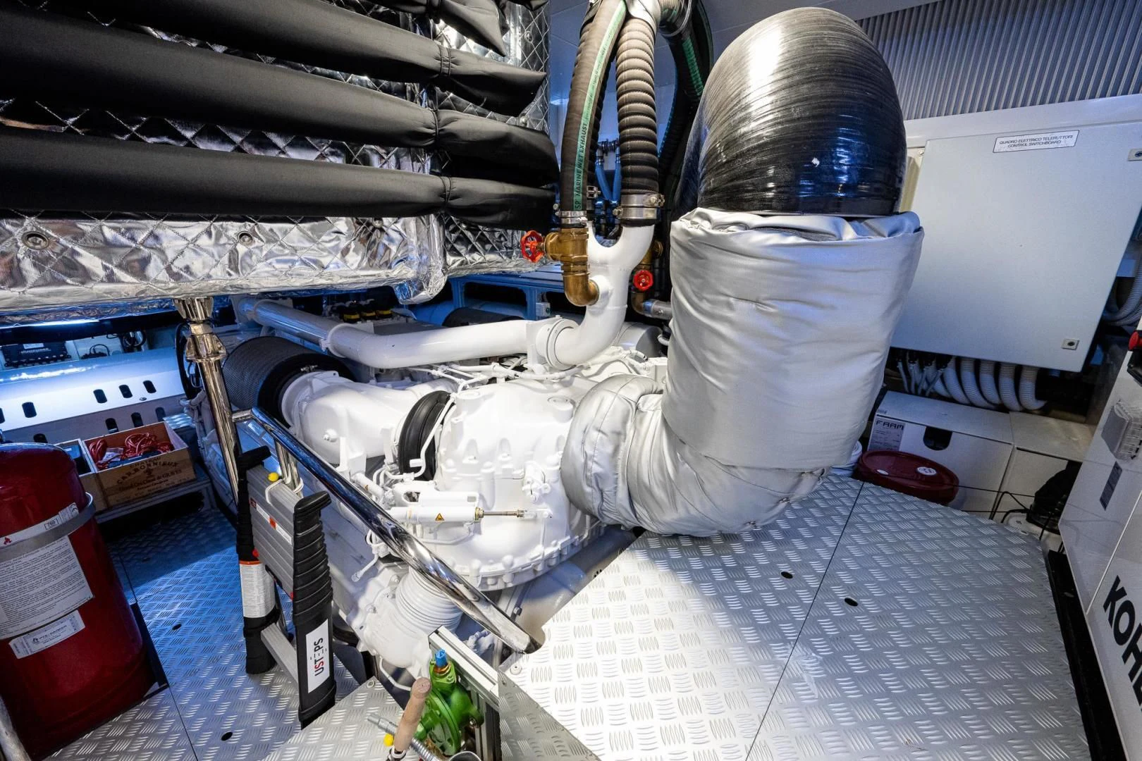 a white substance in a factory aboard LISOLO Yacht for Sale