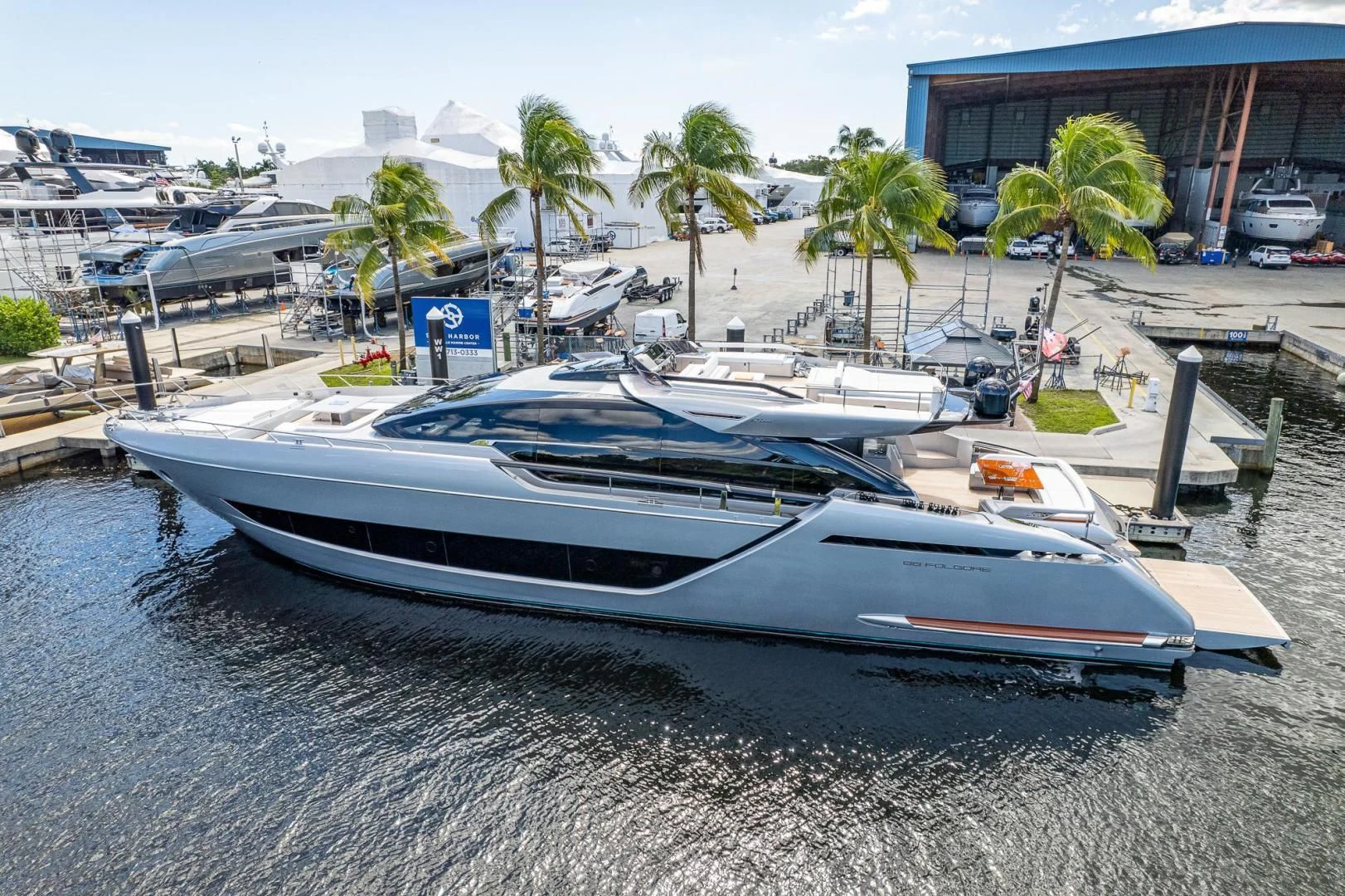 a group of boats docked aboard LISOLO Yacht for Sale