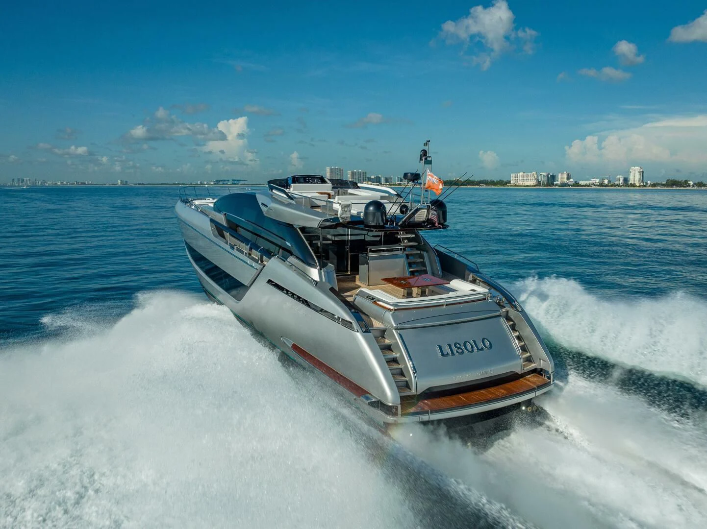 a boat on the water aboard LISOLO Yacht for Sale
