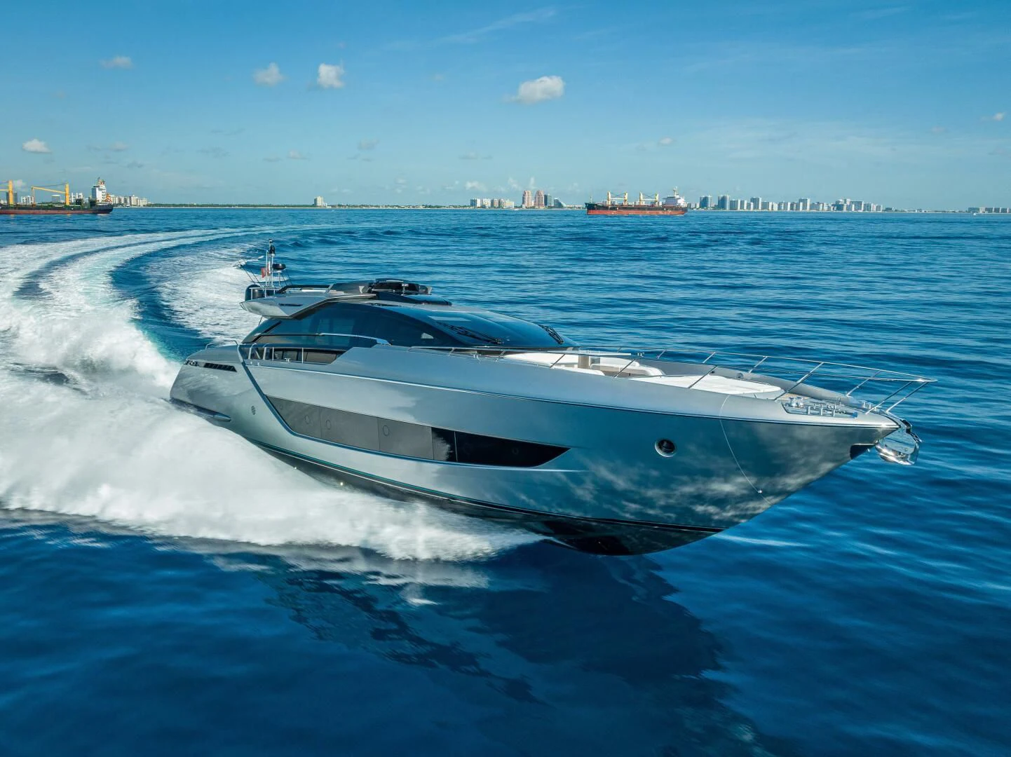 a yacht on the water aboard LISOLO Yacht for Sale