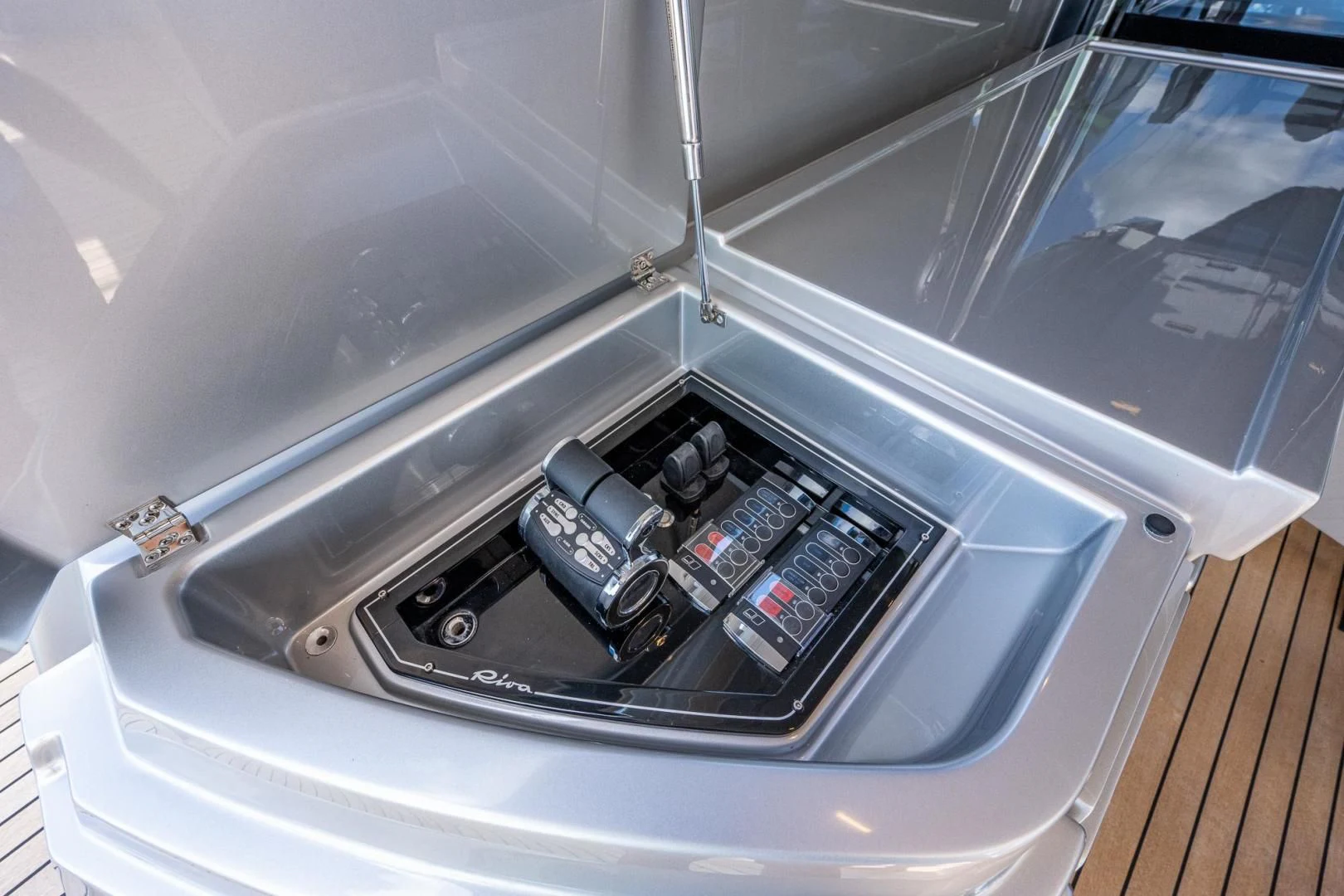 a silver toaster oven aboard LISOLO Yacht for Sale