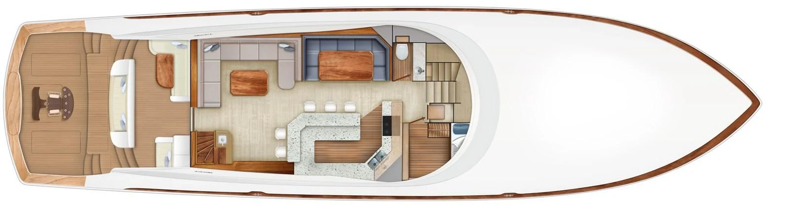 a large brown leather couch aboard HEAVY ACTION Yacht for Sale