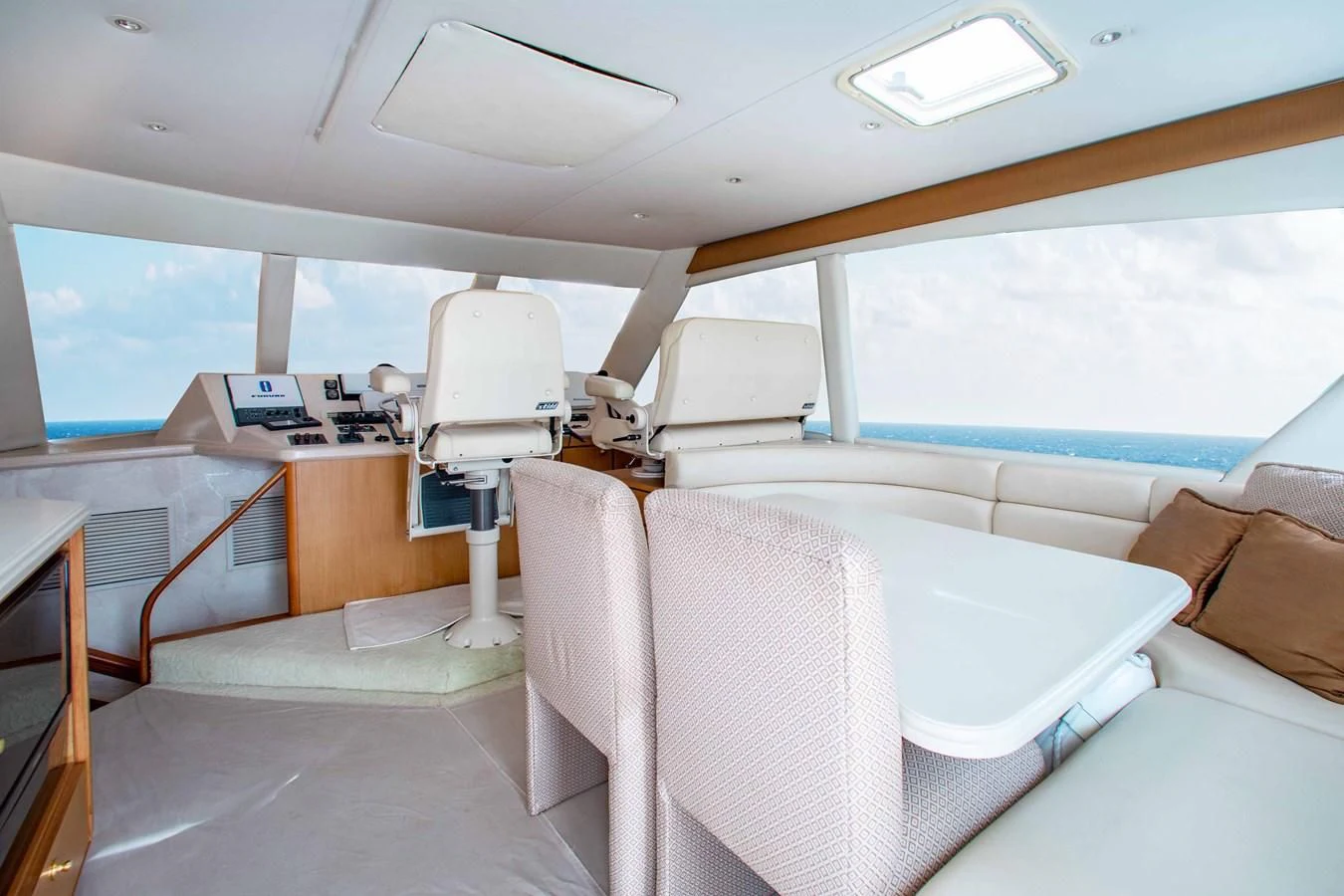inside of a vehicle aboard ONE MORE TIME Yacht for Sale