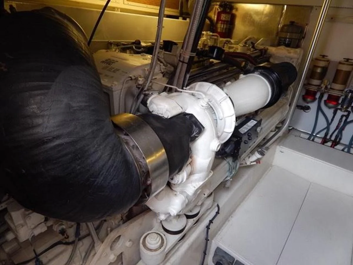 a close-up of a person working in a lab aboard ONE MORE TIME Yacht for Sale
