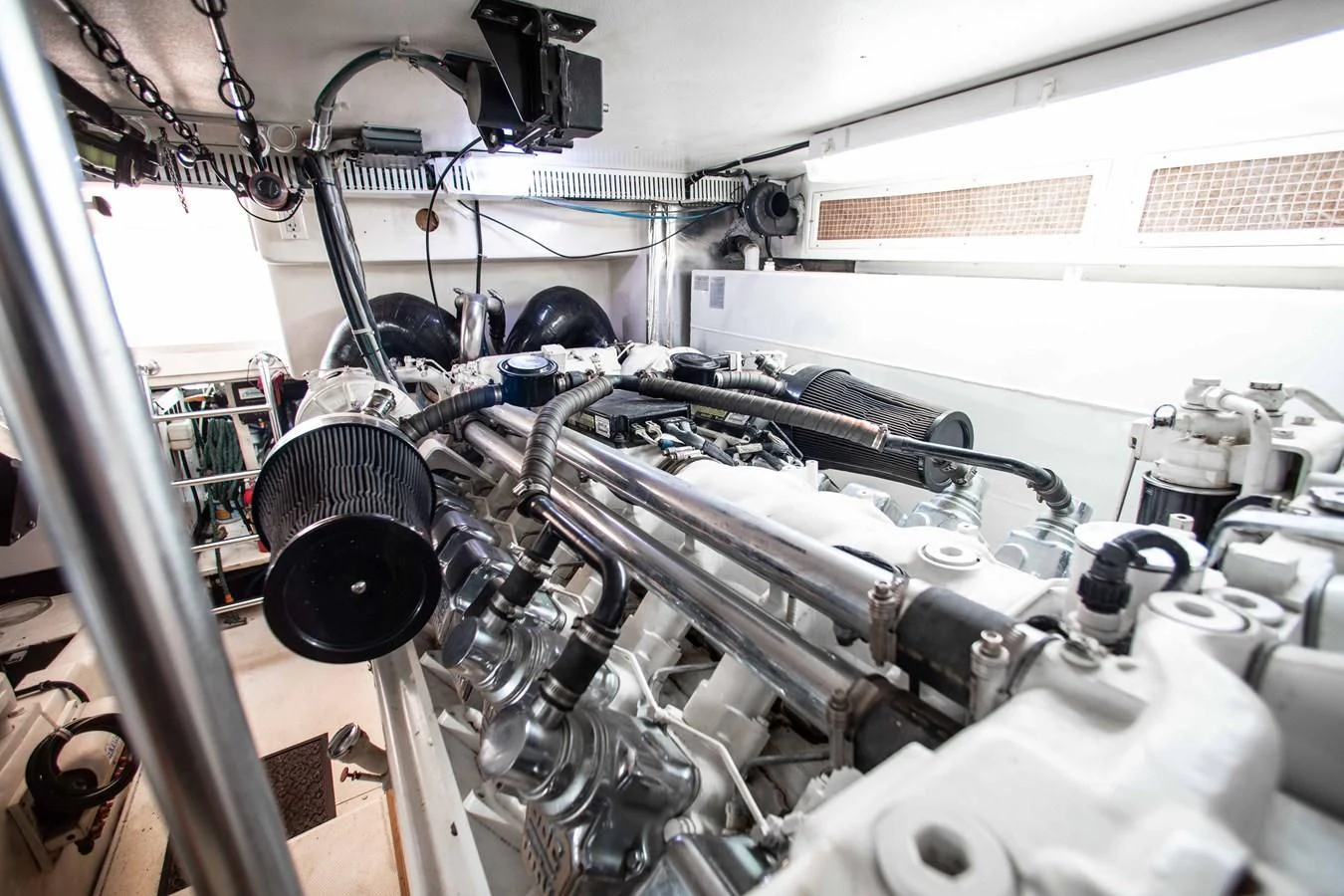 a room with machinery aboard ONE MORE TIME Yacht for Sale
