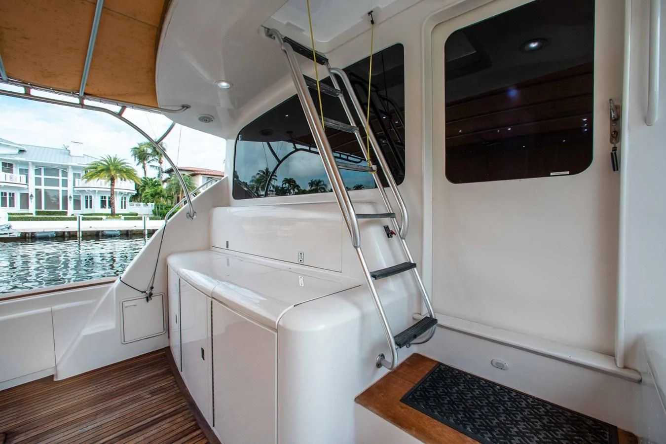 a boat on a deck aboard ONE MORE TIME Yacht for Sale