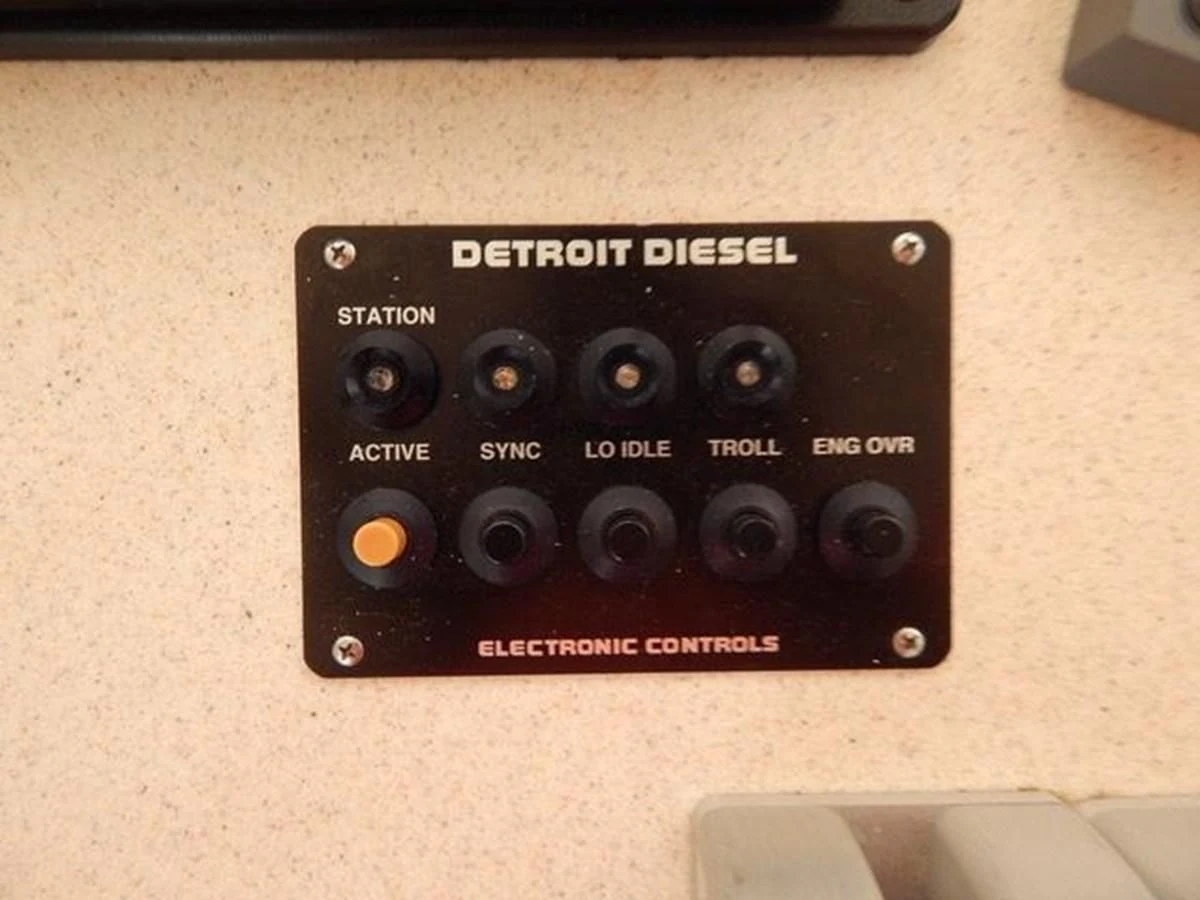 a black electronic device aboard ONE MORE TIME Yacht for Sale