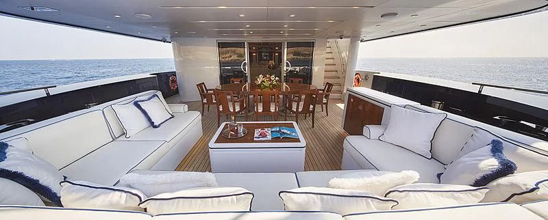 a boat on the water aboard FORWIN Yacht for Sale