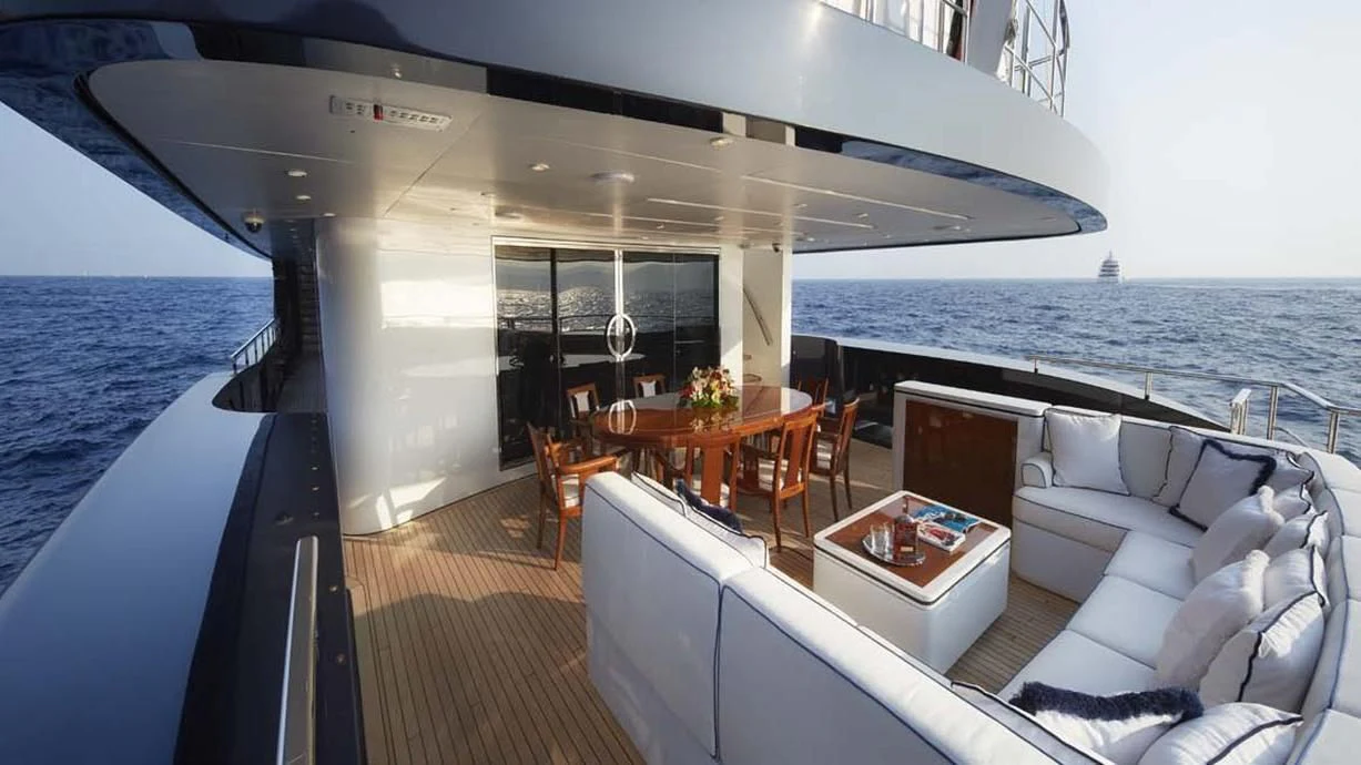 a boat on the water aboard FORWIN Yacht for Sale