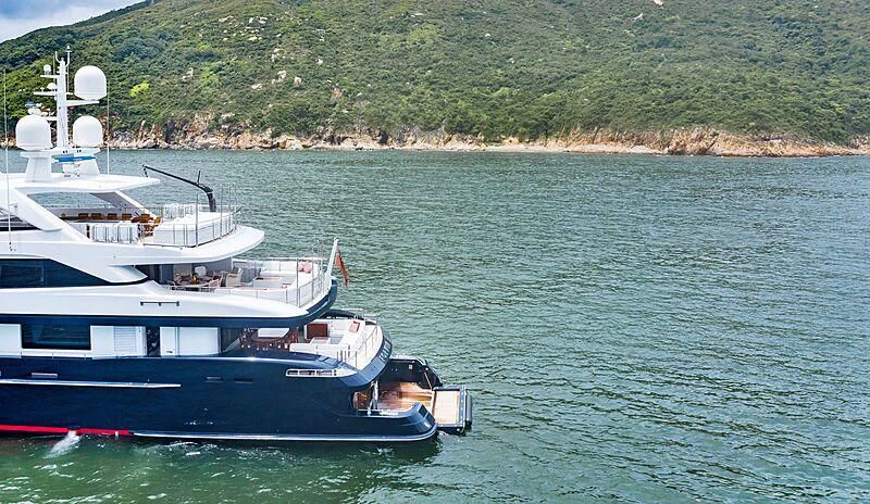 a boat in the water aboard FORWIN Yacht for Sale