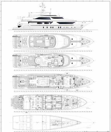 diagram aboard FORWIN Yacht for Sale