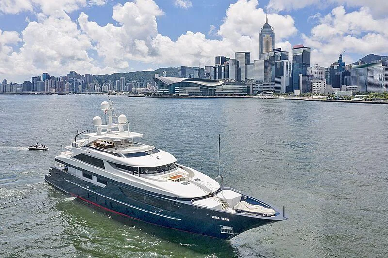 a boat in the water aboard FORWIN Yacht for Sale