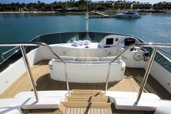 a boat on the water aboard NEW STAR Yacht for Charter