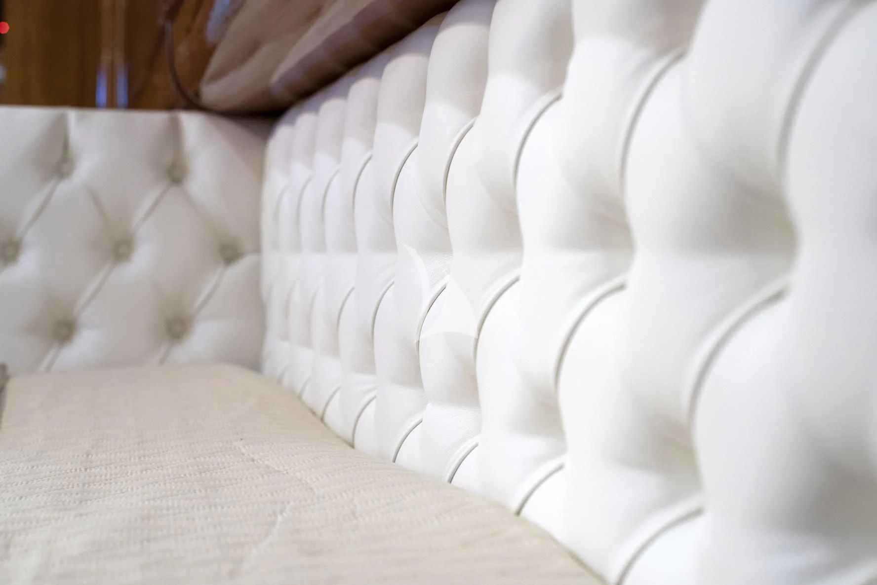a close-up of a white dress aboard D'ARISTOTELIS Yacht for Sale