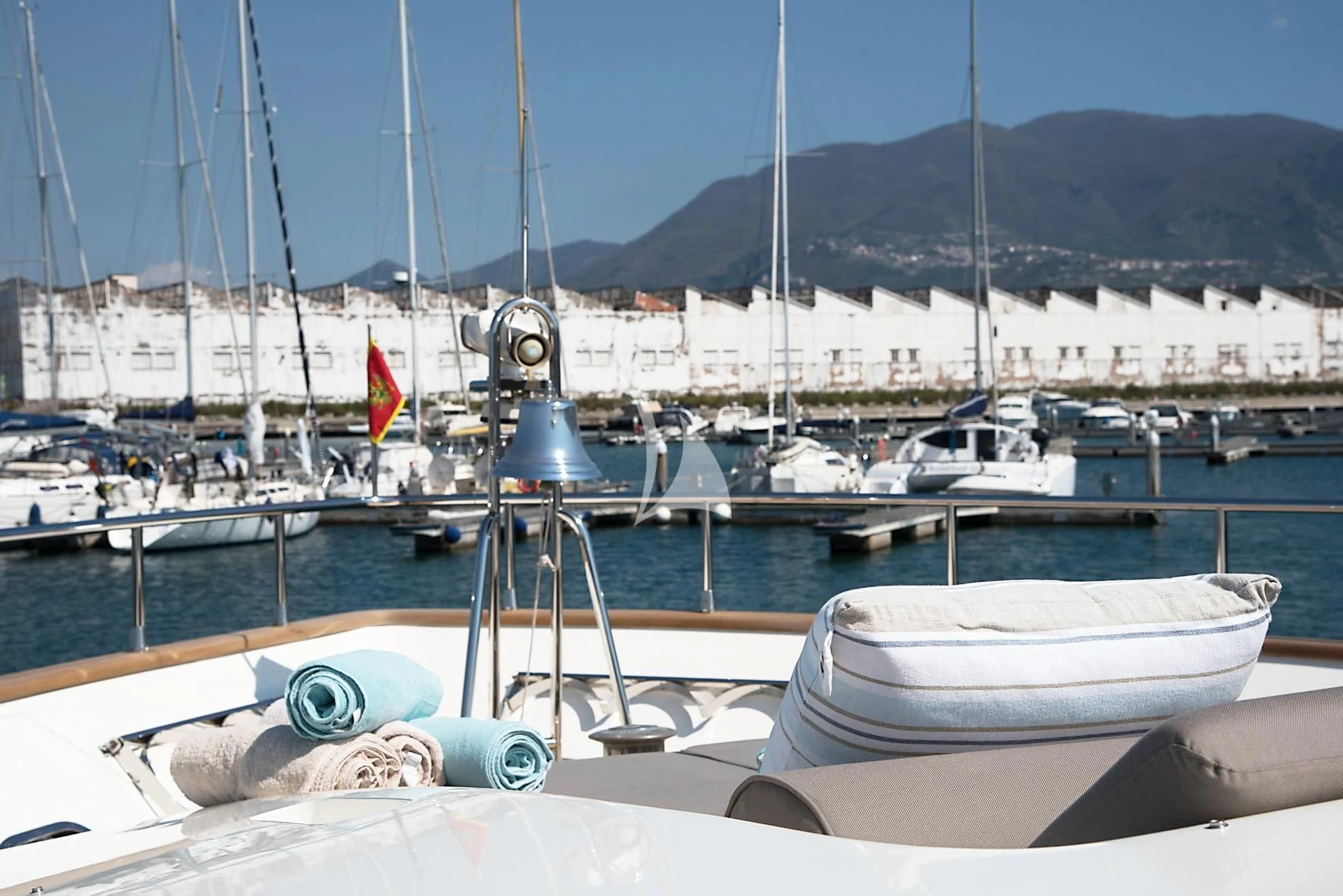 a boat in a harbor aboard D'ARISTOTELIS Yacht for Sale