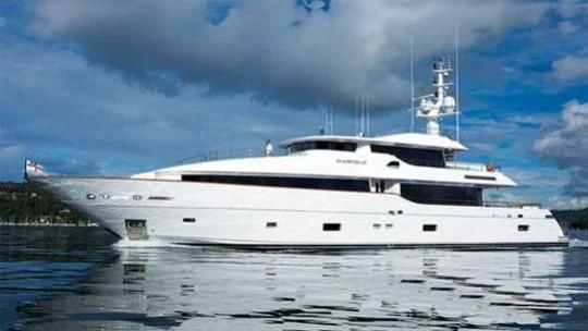 a white yacht on the water aboard MASTEKA 2 Yacht for Charter