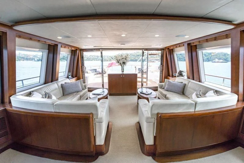 a room with a couch and a table aboard MASTEKA 2 Yacht for Charter