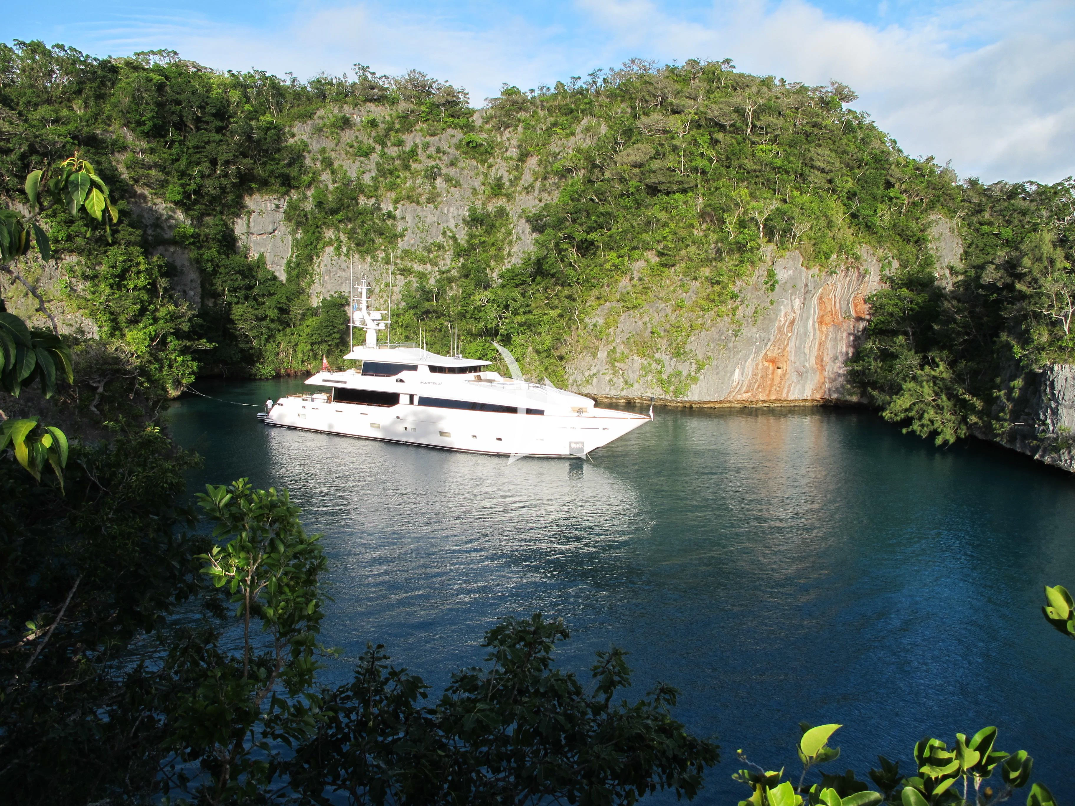 a boat on the water aboard MASTEKA 2 Yacht for Charter