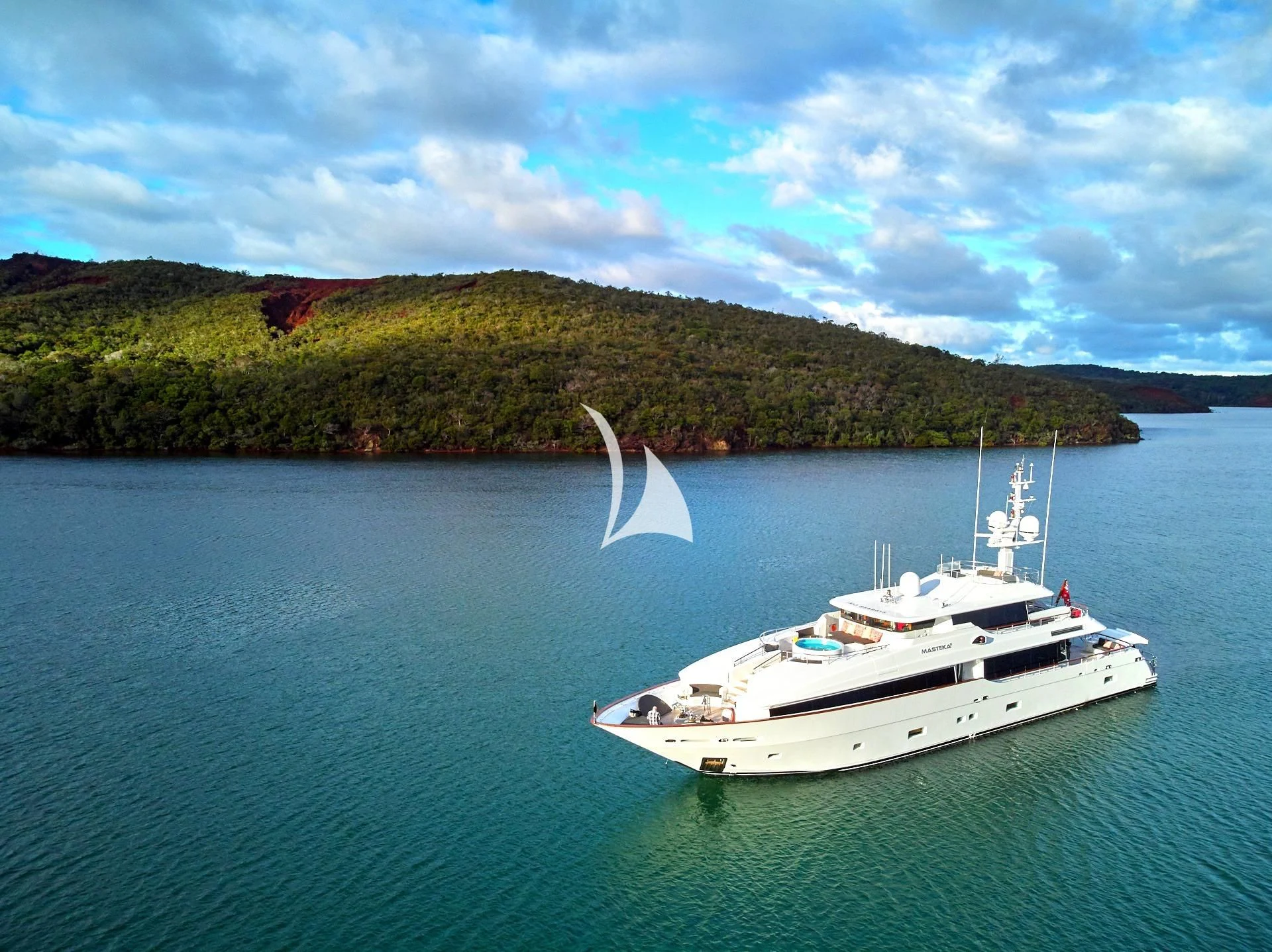 a boat sailing on the water aboard MASTEKA 2 Yacht for Charter