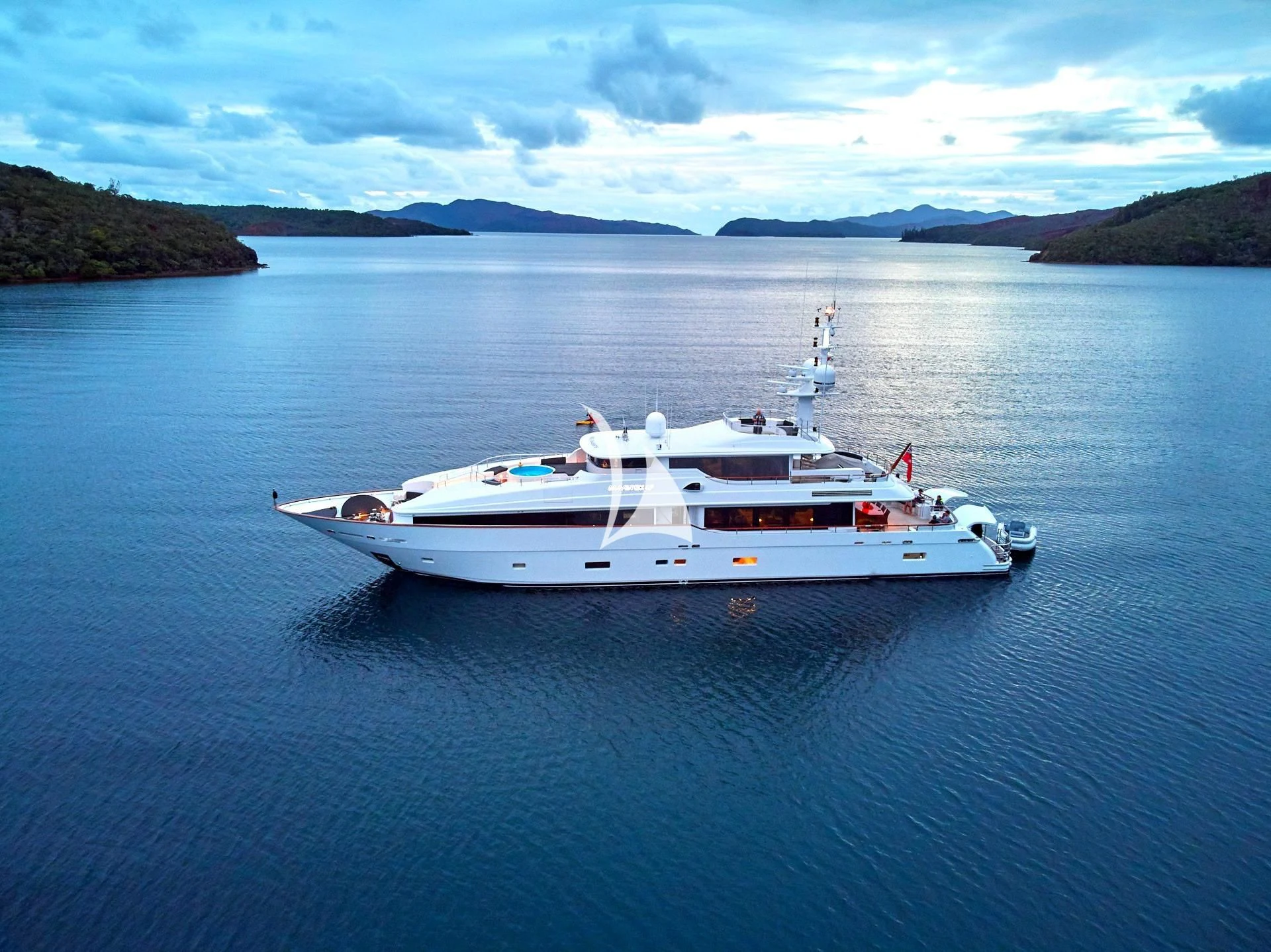a boat in the water aboard MASTEKA 2 Yacht for Charter