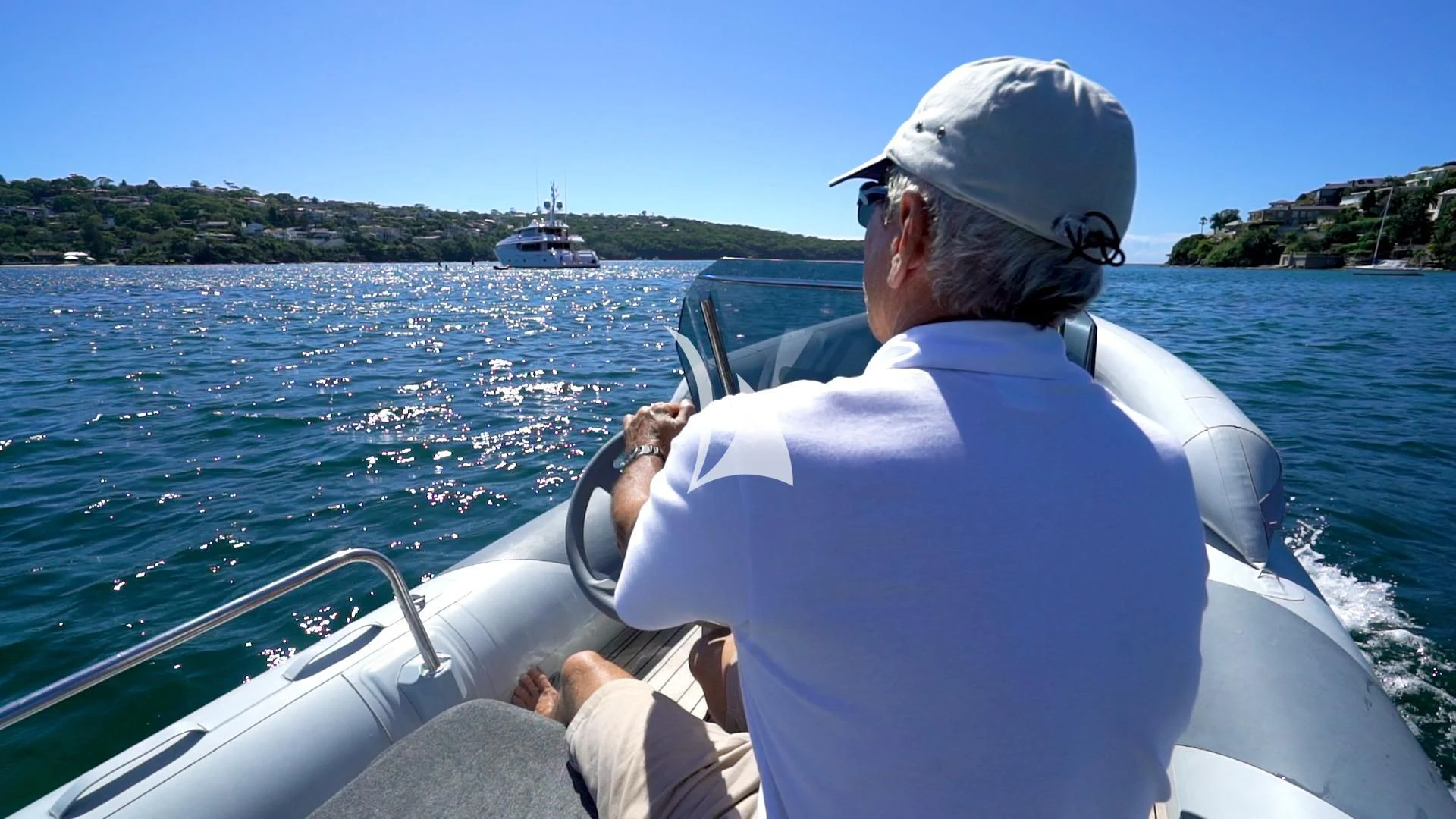 a man in a boat aboard MASTEKA 2 Yacht for Charter