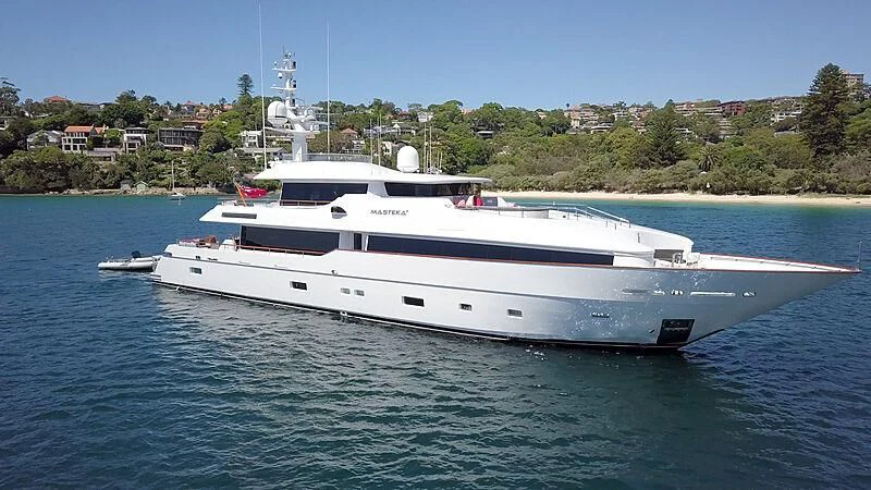 a white yacht in the water aboard MASTEKA 2 Yacht for Charter