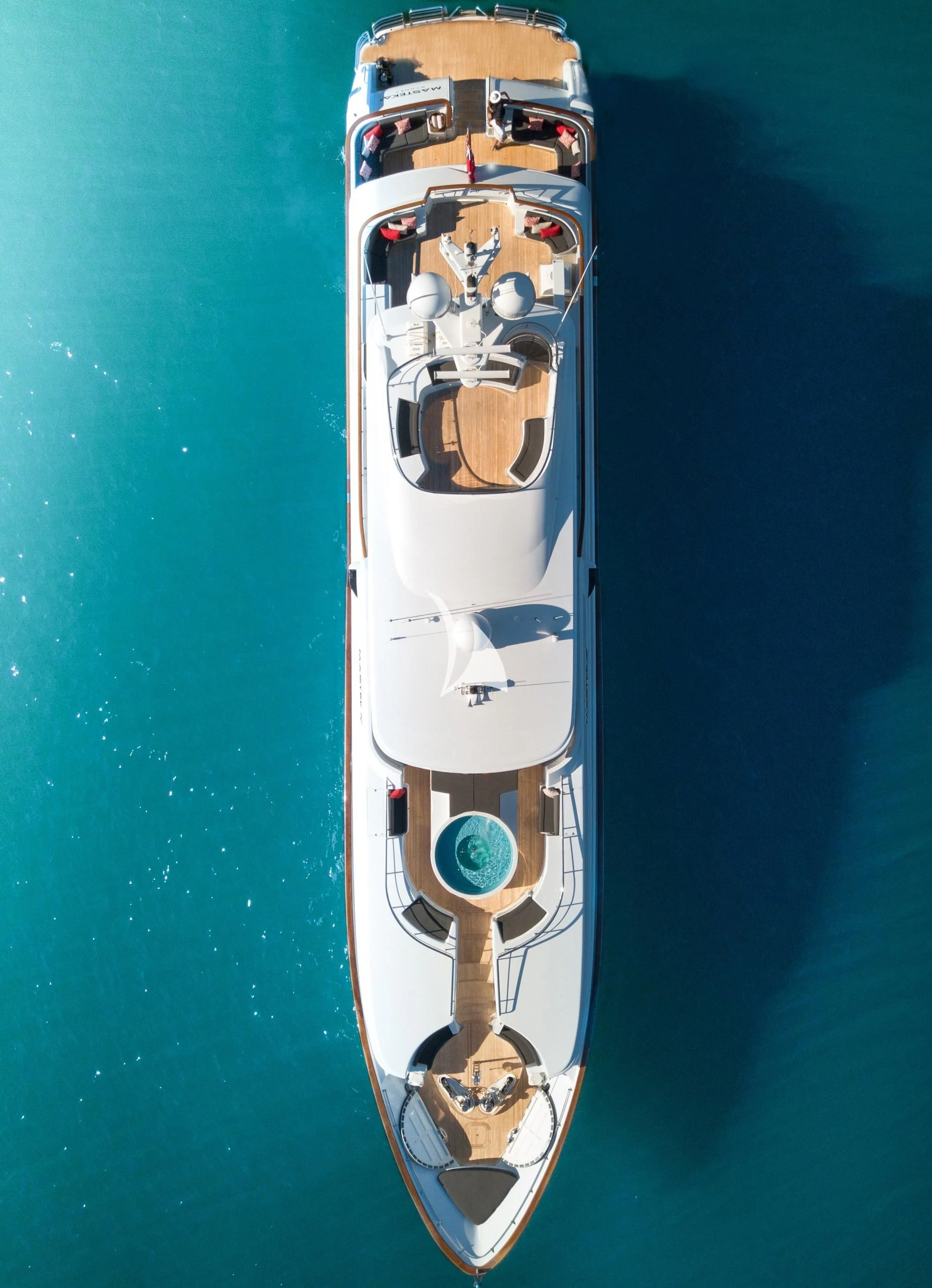 a metal object with a design on it aboard MASTEKA 2 Yacht for Charter