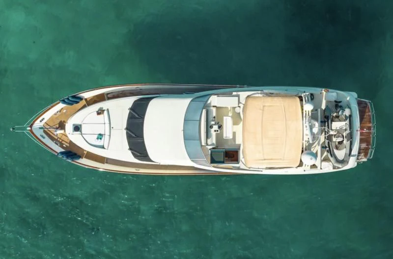a close-up of a boat aboard WHITE FANG Yacht for Sale