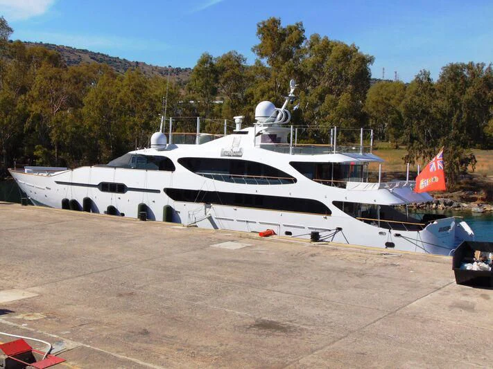 a couple of white boats aboard JAMEEL Yacht for Sale