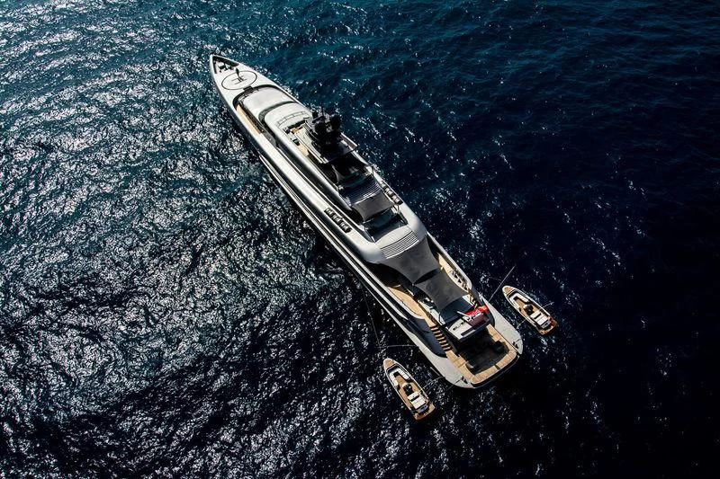 a space shuttle flying over a body of water aboard SILVER FAST Yacht for Sale