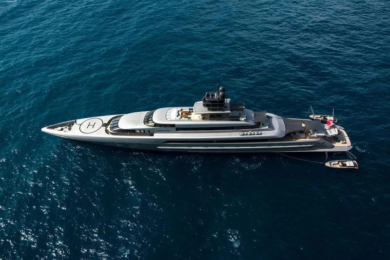 a ship in the water aboard SILVER FAST Yacht for Sale