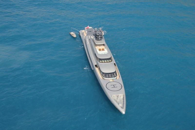 a ship in the water aboard SILVER FAST Yacht for Sale