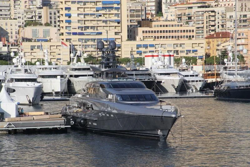 a boat is parked in the water aboard SILVER FAST Yacht for Sale