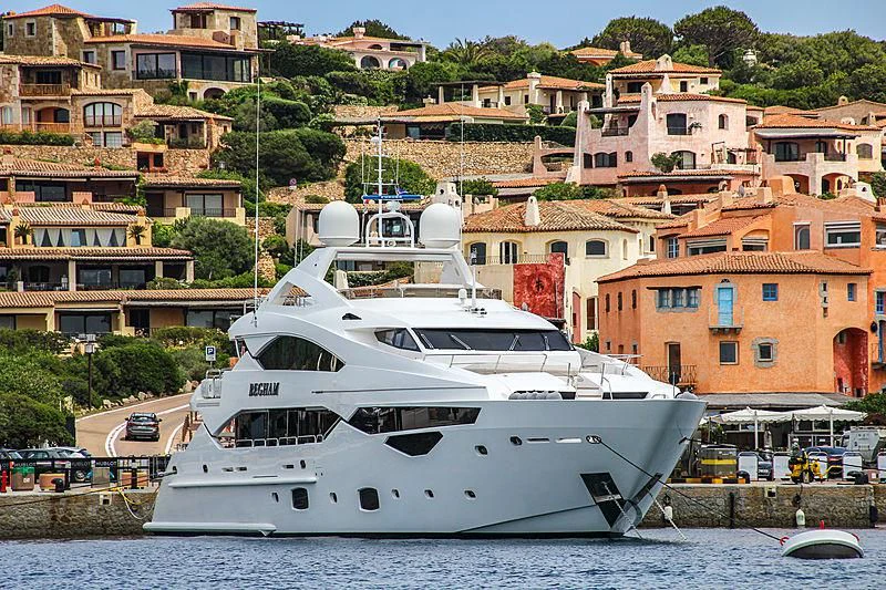a boat in the water aboard BEGHAM Yacht for Sale
