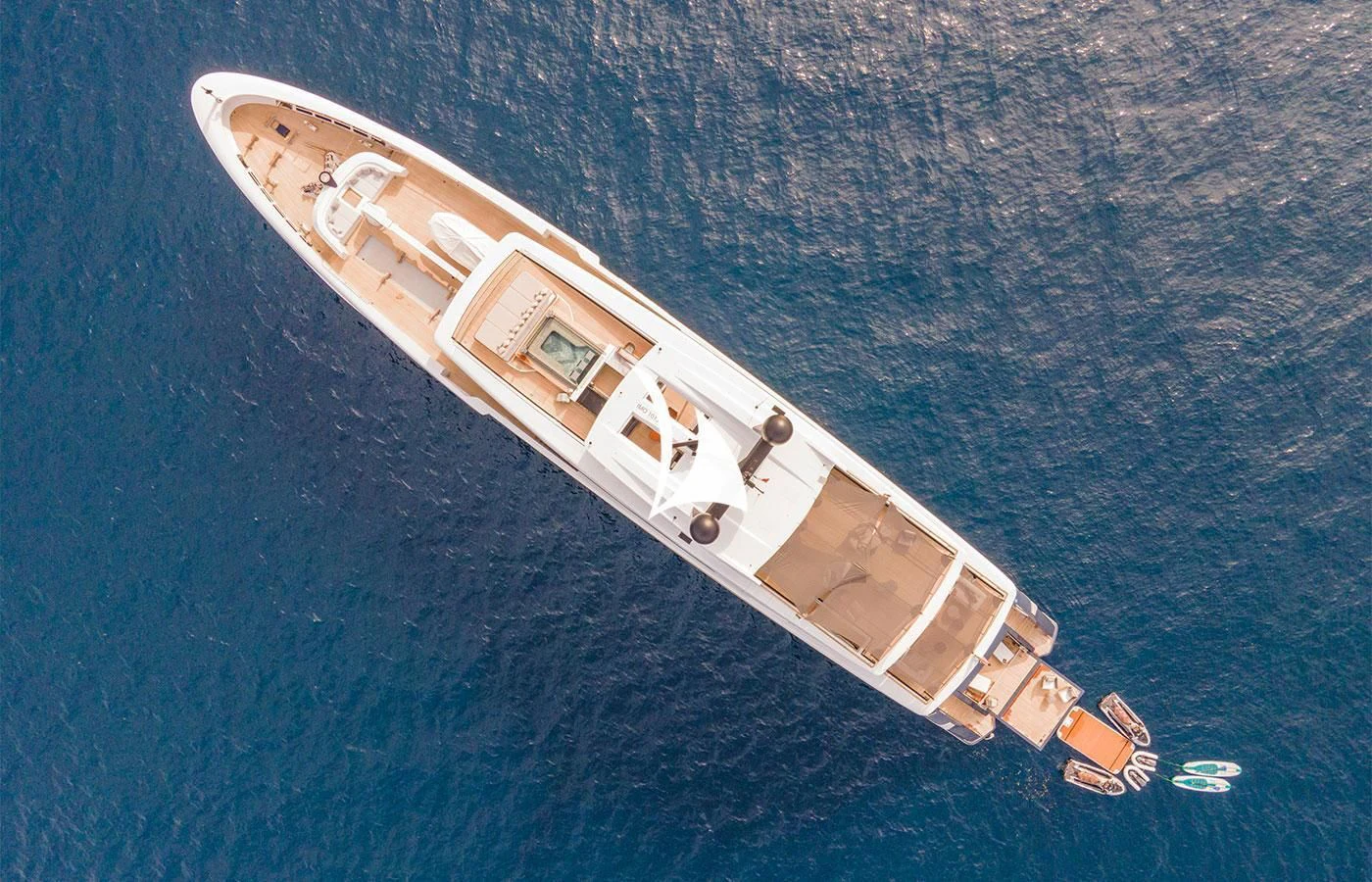 a satellite in the water aboard SEVERIN°S Yacht for Charter