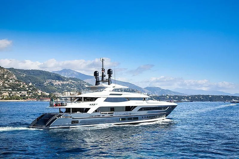 a boat on the water aboard SEVERIN°S Yacht for Charter