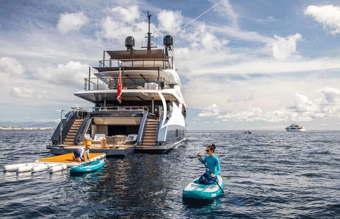 a boat on the water aboard SEVERIN°S Yacht for Charter