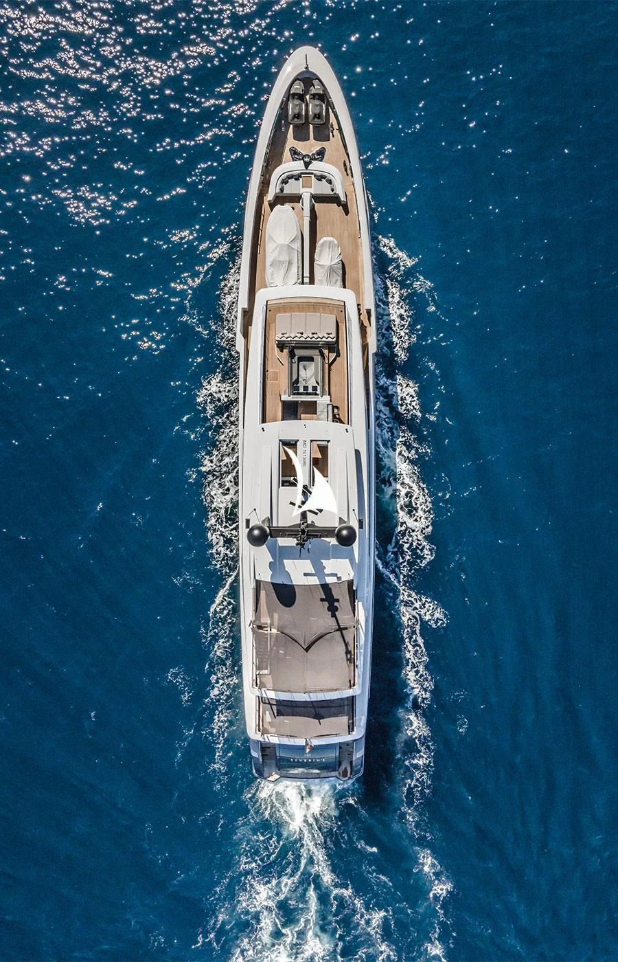 a submarine in the water aboard SEVERIN°S Yacht for Charter