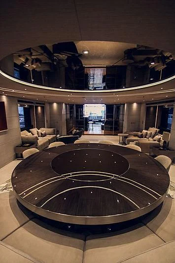 a large indoor swimming pool aboard SEVERIN°S Yacht for Charter