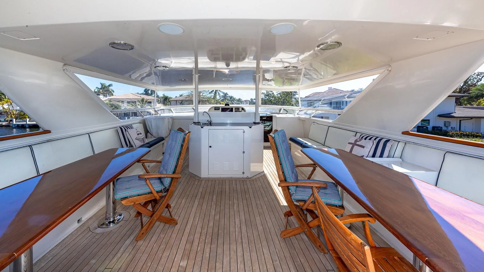 inside of a boat aboard SEAQUEL Yacht for Sale
