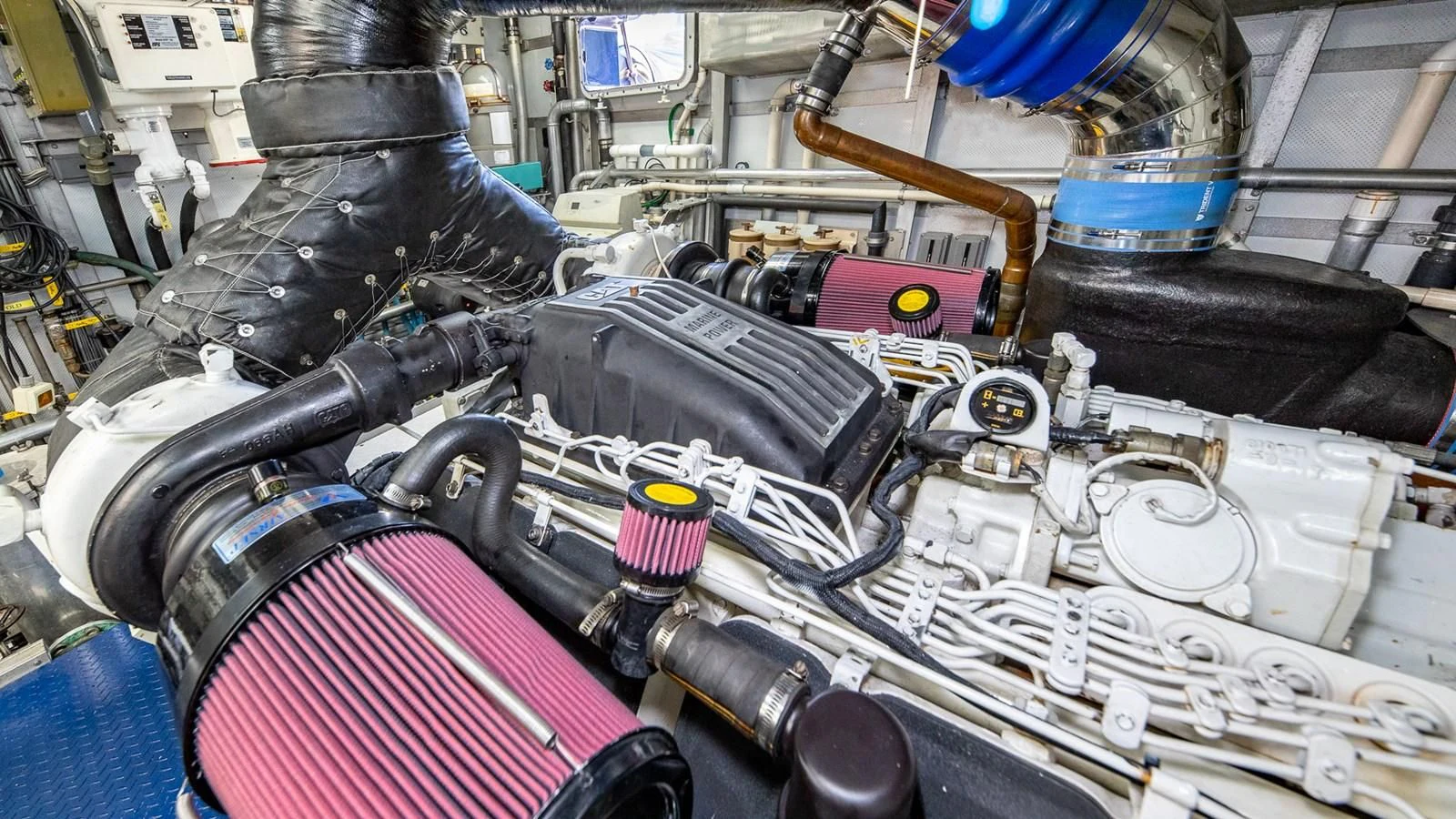 a machine with a hood aboard SEAQUEL Yacht for Sale