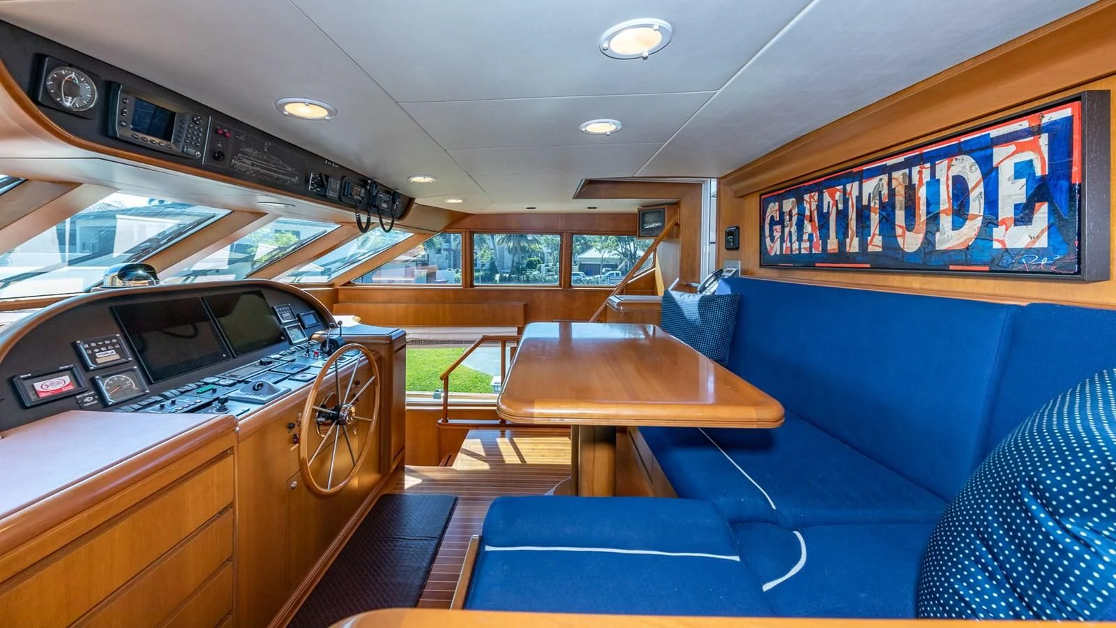 inside of a boat aboard SEAQUEL Yacht for Sale