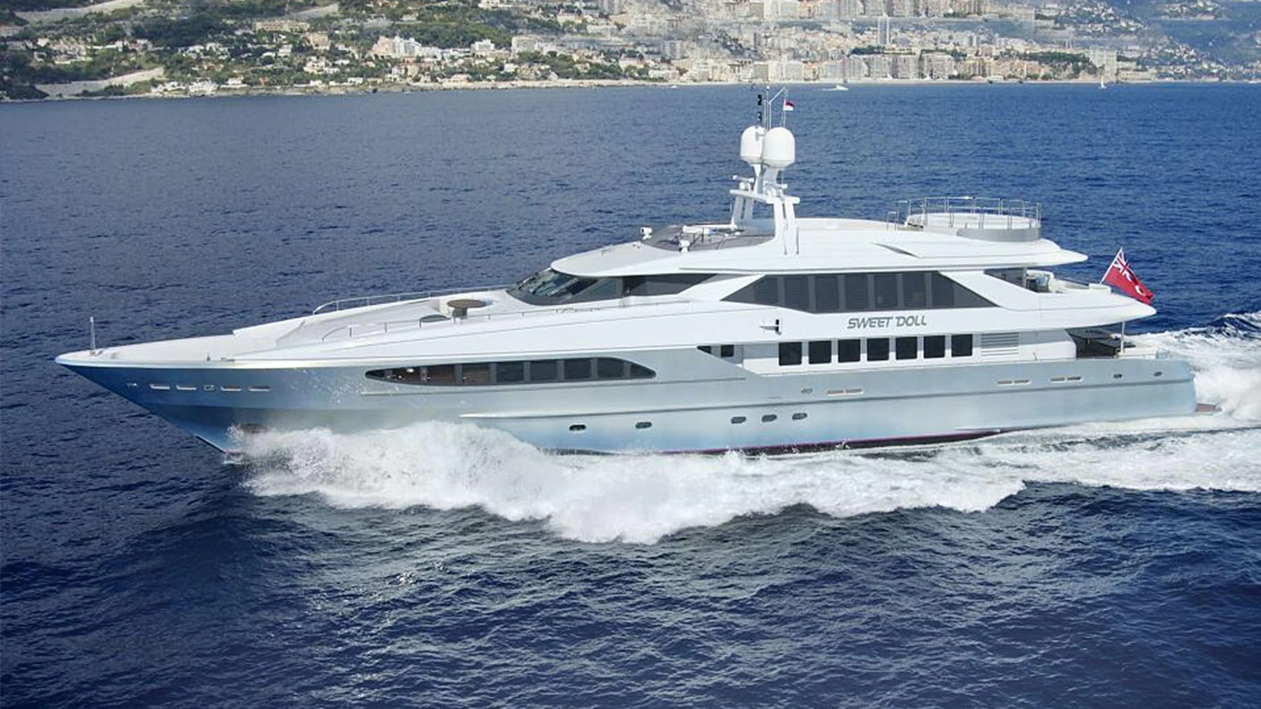 a boat on the water aboard KING LOUIS Yacht for Sale
