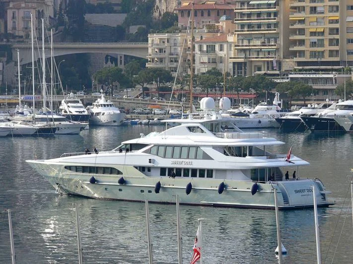 a boat in the water aboard KING LOUIS Yacht for Sale