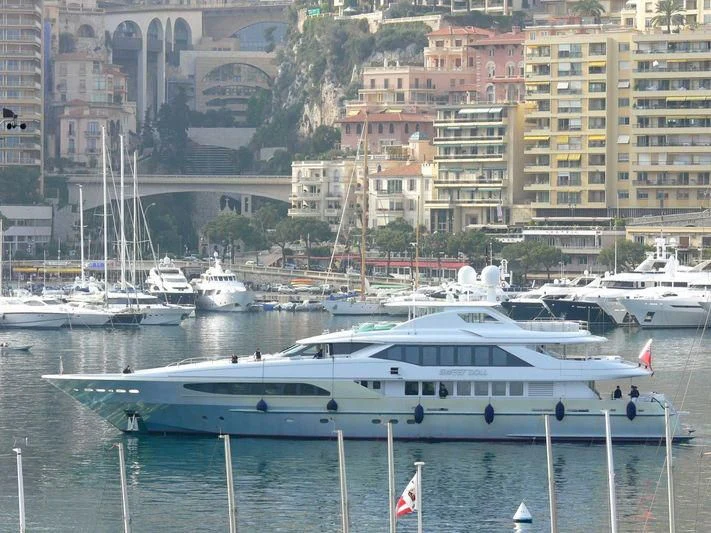 a boat in the water aboard KING LOUIS Yacht for Sale